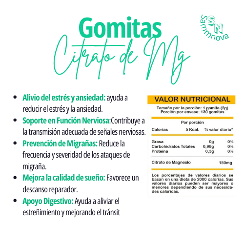 Gomitas Citrato de Magnesio