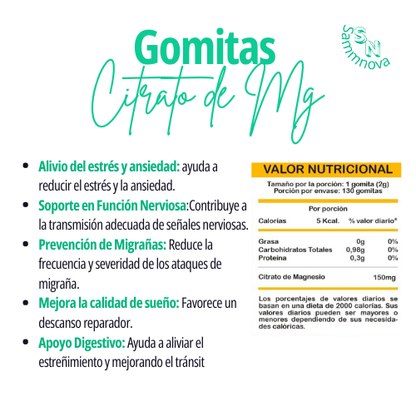 Gomitas Citrato de Magnesio